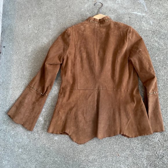 Chi by Falchi boho retro suede jacket, great vibe. - Picture 8 of 8